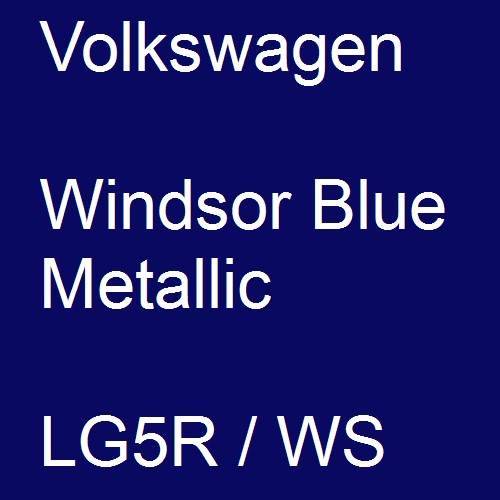Volkswagen, Windsor Blue Metallic, LG5R / WS.